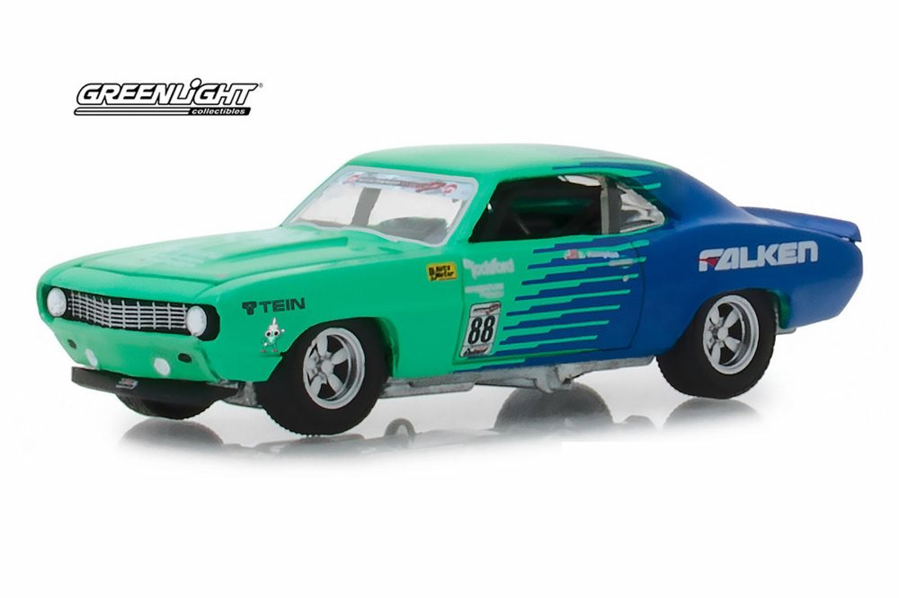 1969 Chevrolet Camaro #88 Falken pneus Hobby exclusive 1/64 par greenlight 29959 1969 Chevrolet Camaro #88 Falken pneus Hobby exclusive 1/64 par greenlight 29959